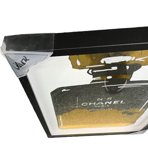 Oliver Gal Wall Art Glass Frame Perfume Bottle Gold Black Designer Fashion Paris - Picture 4 of 7
